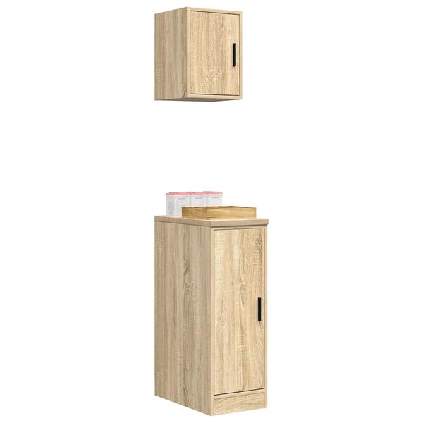 vidaXL garaažikapid 2 tk, Sonoma tamm, tehispuit