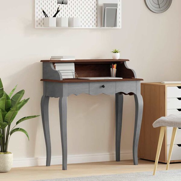 vidaXL kirjutuslaud mahagonipuit 80 x 40 x 92 cm