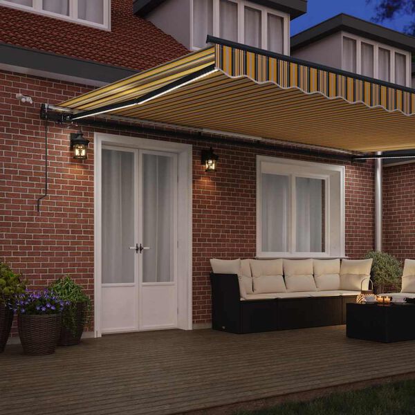 vidaXL Varjudekangas koos Mitmev&auml;rviline 500 &times; 300 cm Pol&uuml;ester