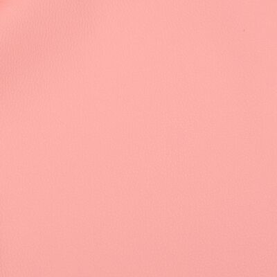 vidaXL mänguritool jalatoega, valge ja roosa, kunstnahk