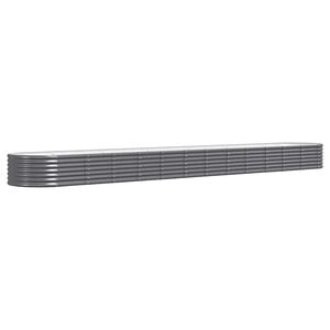 vidaXL aia taimelava, galvaniseeritud teras, 512x80x36 cm, antratsiit