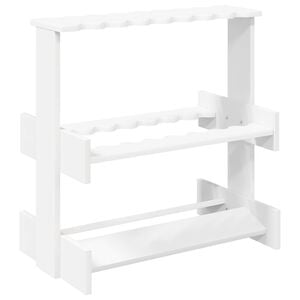 vidaXL Billiardi keppide hoidja Tehispuit 60 x 35 x 60 cm Valge