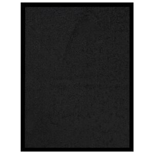 vidaXL uksematt, must, 40 x 60 cm