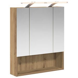 vidaXL Vannitoa peeglikapp Artisani tamme 60 x 14.5 x 70 cm Tehispuit