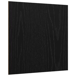 vidaXL Dekor Paneelid 12 tk Must tamm 30 x 30 x 0.27 cm Tehispuit
