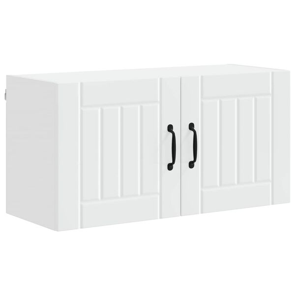 vidaXL K&ouml;&ouml;gikapp Lucca Valge 80 x 31 x 40 cm Tehispuit