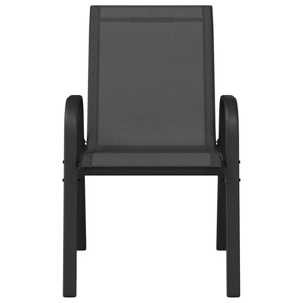 vidaXL virnastatavad aiatoolid 4 tk, must, tekstileenkangas