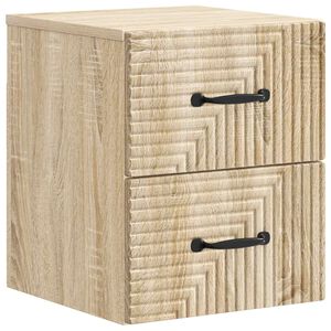 vidaXL Seinale kinnitatav &ouml;&ouml;tis sahtliga Sonoma tamm 34,5 x 33 x 40 cm
