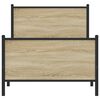 vidaXL metallist voodiraam ilma madratsita Sonoma tamm 90x200 cm