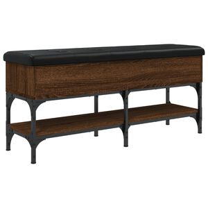 vidaXL jalatsipink, pruun tamm, 102 x 32 x 45 cm, tehispuit