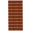 vidaXL murupiirded 10 tk, 20x103 cm, painduv Corten teras