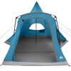 vidaXL Teepee telk Sinine 545 x 450 x 295 cm 185T polüester PU kattega