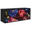 vidaXL Seinale paigaldatav TV kapp KIEL 102 x 33 x 40 cm Must tamm