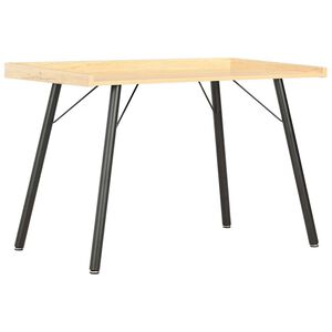 vidaXL laud, tamm, 90 x 50 x 79 cm