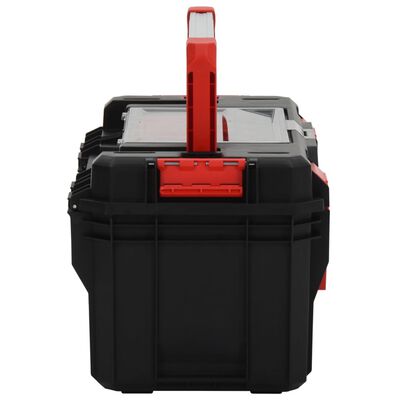 vidaXL tööriistakast, must ja punane, 55x28x26,5 cm