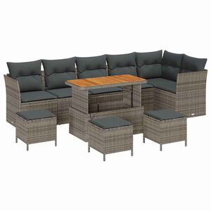 vidaXL Aia Diivanikomplekt padjaga ladustamisega 10 pcs Hall