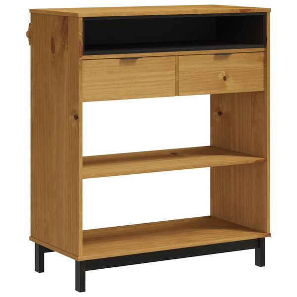 vidaXL sahtlitega kapp "FLAM" 92x45x110 cm, männipuit