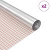 vidaXL Iseliimuv peegelfilm 60 x 150 cm 2 tk H&otilde;bedane PET