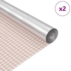 vidaXL Iseliimuv peegelfilm 60 x 150 cm 2 tk H&otilde;bedane PET