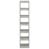 vidaXL raamaturiiul/ruumijagaja, betoonhall, 40x30x198 cm
