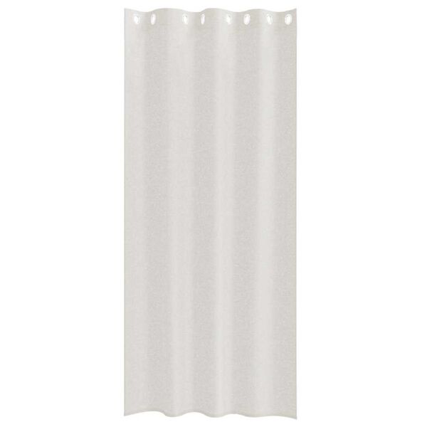 vidaXL Voile Kardin kardinatega 2 pcs cream 225 x 140 cm Pol&uuml;ester