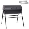 vidaXL V&auml;libarbek&uuml;&uuml; 3 tk 80 x 73 x 90 cm Metall Must
