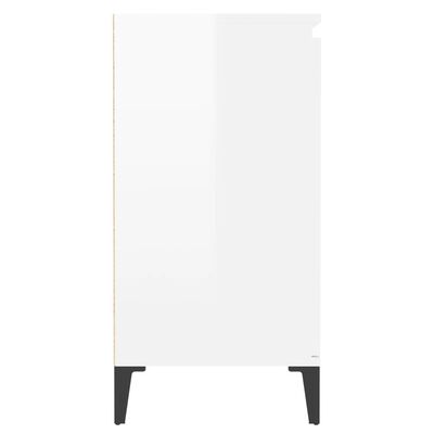 vidaXL puhvetkapp kõrgläikega valge 60x35x70 cm, puitlaastplaat