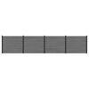 vidaXL Aiapaneel 4 pcs WPC ja Alumiinium Hall