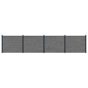 vidaXL Aiapaneel 4 pcs WPC ja Alumiinium Hall