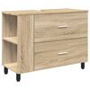 vidaXL Vannitoa peegelkapid Sonoma tamm 80 x 35 x 60 cm Tehispuit