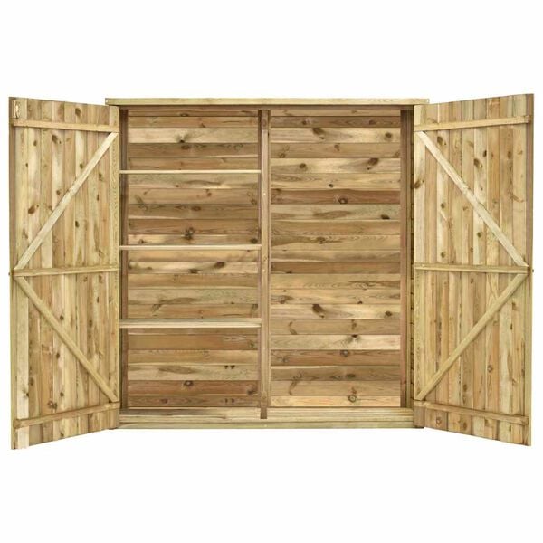 vidaXL aiakuur, 163 x 50 x 171 cm, immutatud m&auml;nnipuit