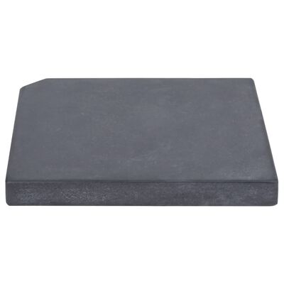 vidaXL päikesevarju raskusplaat, must, graniit, kandiline, 25 kg