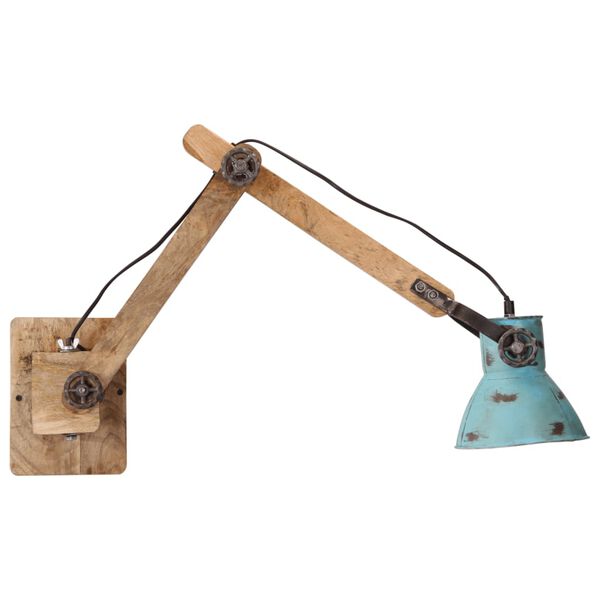 vidaXL seinalamp, 25 W, kulunud sinine, 96x15x20 cm, E27