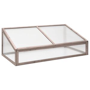 vidaXL kasvuhoone, hall, 110 x 56 x 39 cm, nulupuit