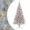 vidaXL J&otilde;ulupuu koos 150 LED-iga koos alusega H&otilde;bedane 150 cm PET