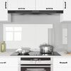 vidaXL Kögi Splashback 2 pcs Läbipaistev 70 x 60 cm karastatud klaas