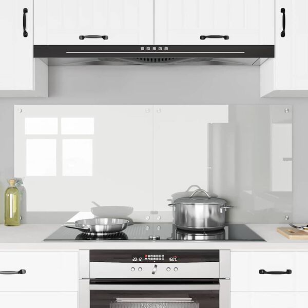 vidaXL Kögi Splashback 2 pcs Läbipaistev 70 x 60 cm karastatud klaas