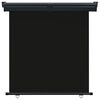 vidaXL rõdu külgsein, 175 x 250 cm, must