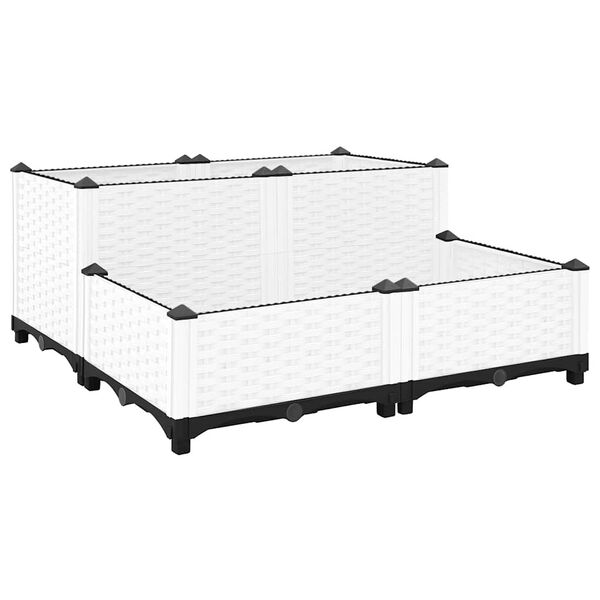 vidaXL taimekast 80 x 80 x 38 cm, pol&uuml;prop&uuml;leen