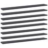vidaXL riiuliplaadid 8 tk, hall, 80x10x1,5 cm, puitlaastplaat