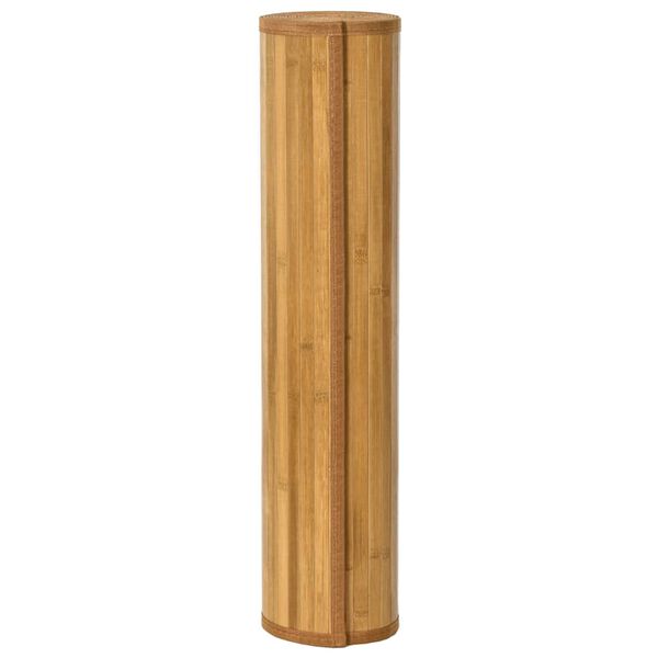 vidaXL vaip, ristk&uuml;likukujuline, naturaalne, 80 x 400 cm, bambus