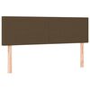 vidaXL ottomani voodi madratsita ja LED, tumepruun, 140x190cm, kangas