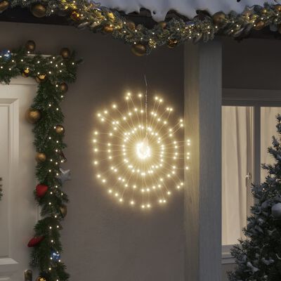vidaXL jõulutuli 140 cm, LEDid, soe valge, 17 cm