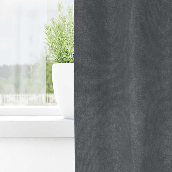 vidaXL Pimendavad kardinad 2 pcs Helehall 140 x 175 cm Samet