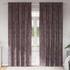 vidaXL Satiinist kardinad kardinatega 2 pcs Pruun 260 x 140 cm Samet