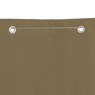 vidaXL rõdusirm, pruunikas, 100x240 cm, oxford-kangas
