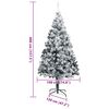 vidaXL Tehislumi Christmas Tree koos 300 LED-iga Roheline 400 cm PVC