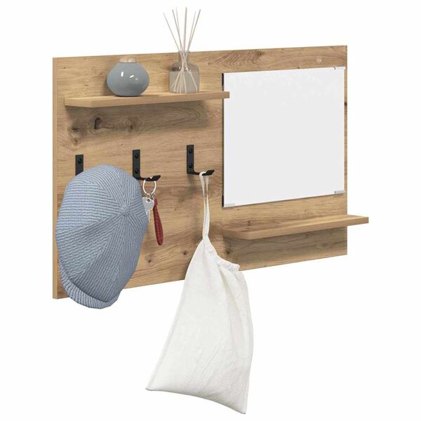 vidaXL Seinale kinnitatav riidepuu riiuliga K&auml;sit&ouml;&ouml;puu 90 x 10 x 50 cm