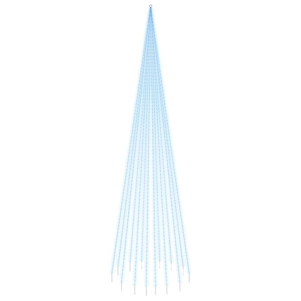 vidaXL j&otilde;ulupuu vaiaga, soe valge, 1134 LEDi, 800 cm