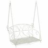 vidaXL Kiikpink Teras 105,5 x 61 x 56 cm Antikvalge